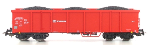 PIKO 58274 - H0 - 2-tlg. Set offene Güterwagen Eaos mit Kohleladung, DB AG, Ep. VI - Set 1